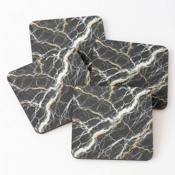 Item preview, Black Marble Texture with Gold Veining designed and sold by PsycheBrain.