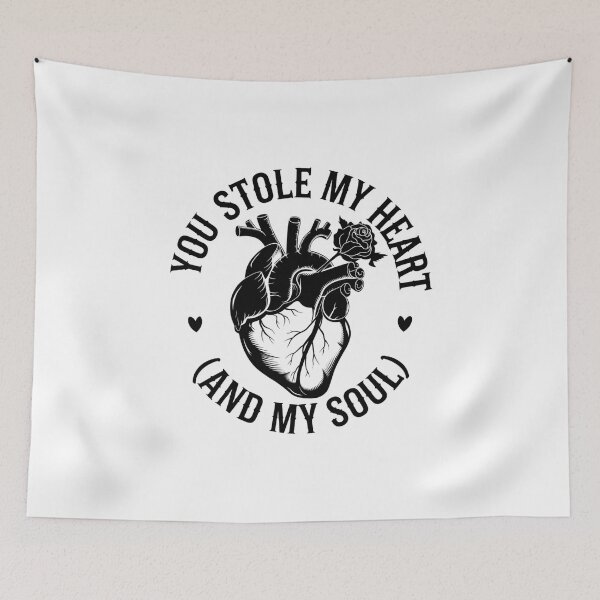 Item preview, You Stole My Heart and My Soul - Goth Valentines Design designed and sold by Peter Stawicki.