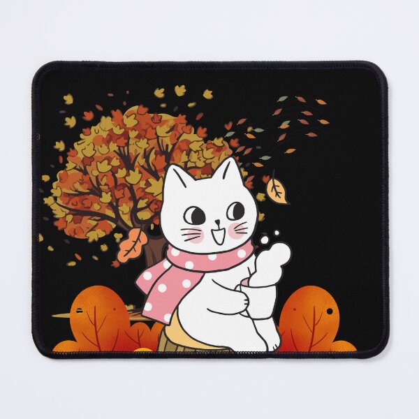 Item preview, Cat Leaf Fall Tree Hello Autumn designed and sold by FeelCreations.