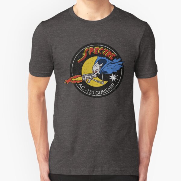 Vietnam AC-130 Gunship Ghost Aerial Gunner Shirt Gear Slim Fit T-Shirt