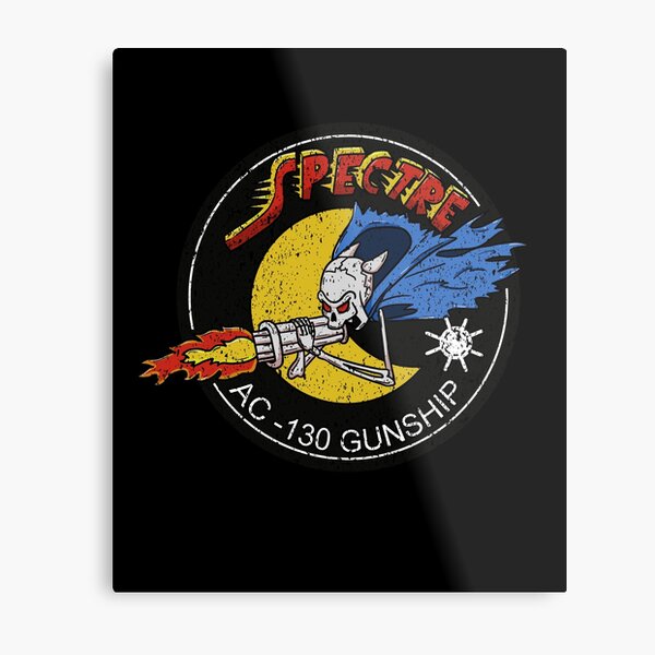 Vietnam AC-130 Gunship Ghost Aerial Gunner Shirt Gear Metal Print