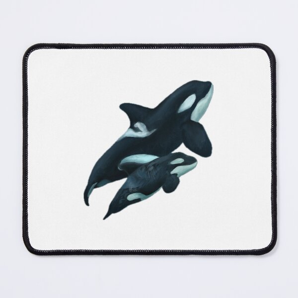 Item preview, Orca mother and baby designed and sold by Aubree Parkinson.