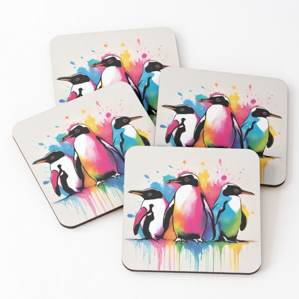 Item preview, Colorful penguin designed and sold by industrialcraft.