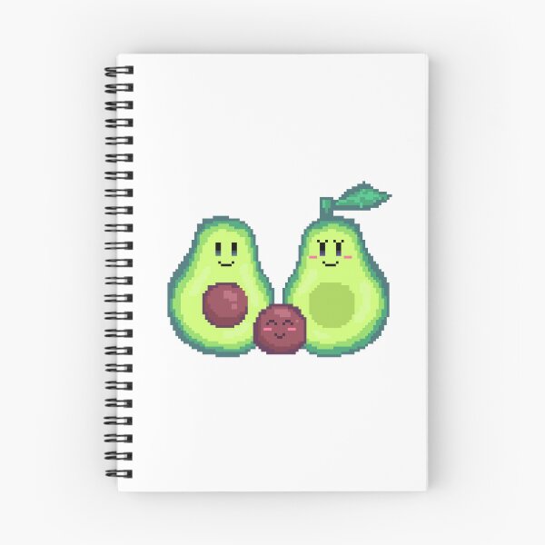 Item preview, avo family pixel art avocado family palta kawaii designed and sold by ZerpaGiovanna.
