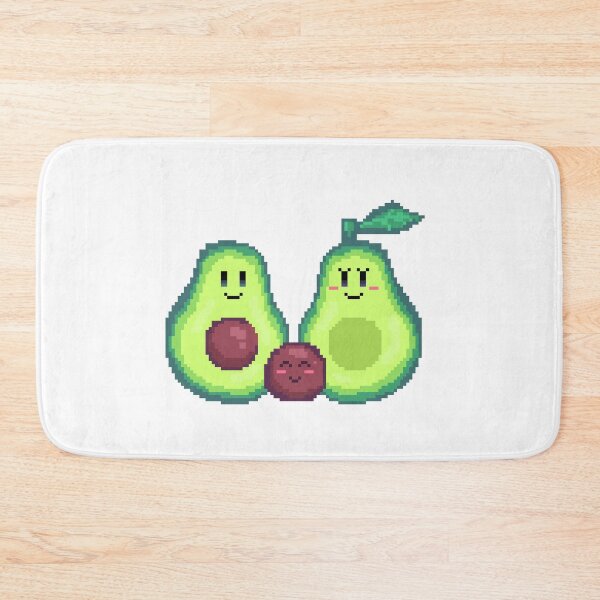 Item preview, avo family pixel art avocado family palta kawaii designed and sold by ZerpaGiovanna.