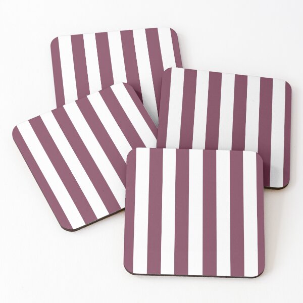 Item preview, White and Burgundy Vertical Stripes designed and sold by AbstractIdeas.