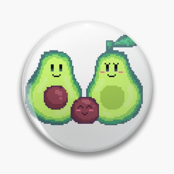 Item preview, avo family pixel art avocado family palta kawaii designed and sold by ZerpaGiovanna.