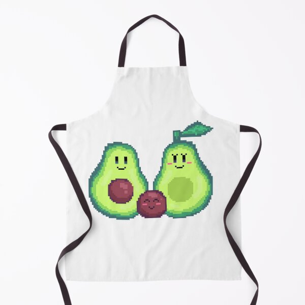 Item preview, avo family pixel art avocado family palta kawaii designed and sold by ZerpaGiovanna.