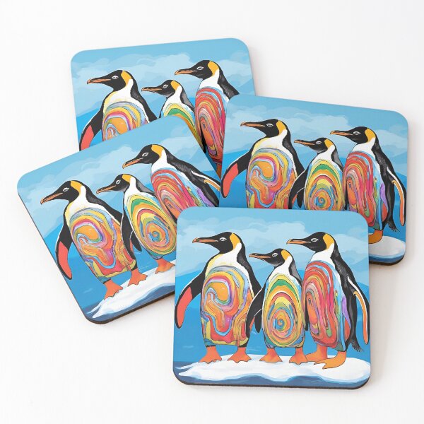 Item preview, Colorful penguin designed and sold by industrialcraft.