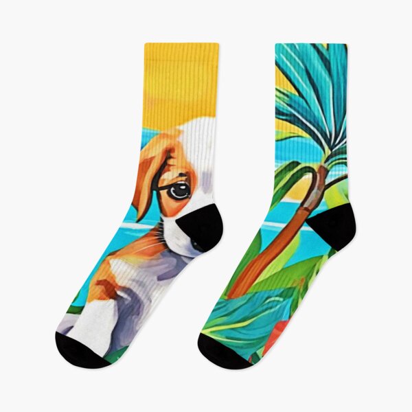 Item preview, Beach Pup Paradise View designed and sold by Health And Fitness Posts e-Store.