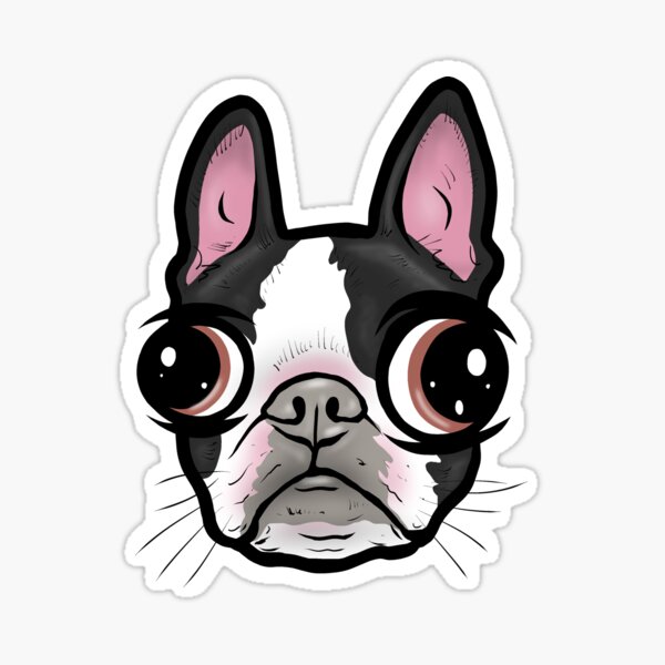 Item preview, Cartoon Boston Terrier designed and sold by turddemon.