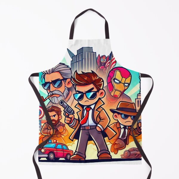 Item preview, Cartoon Detective and Superhero Crossover designed and sold by Thaivi Design.