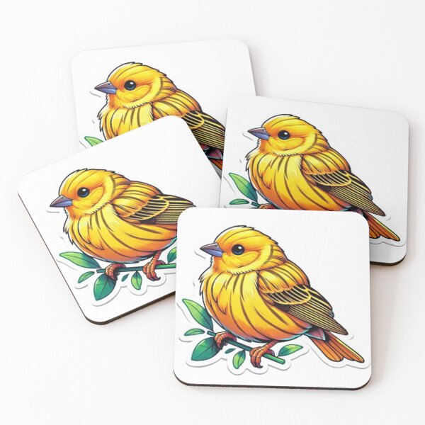 Item preview, cute canary bird designed and sold by Shubatdesigns.