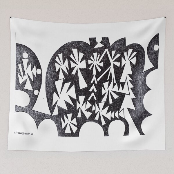 Item preview, Deep silence (abstract black and white minimal art) designed and sold by (b)ananartista SBUFF.