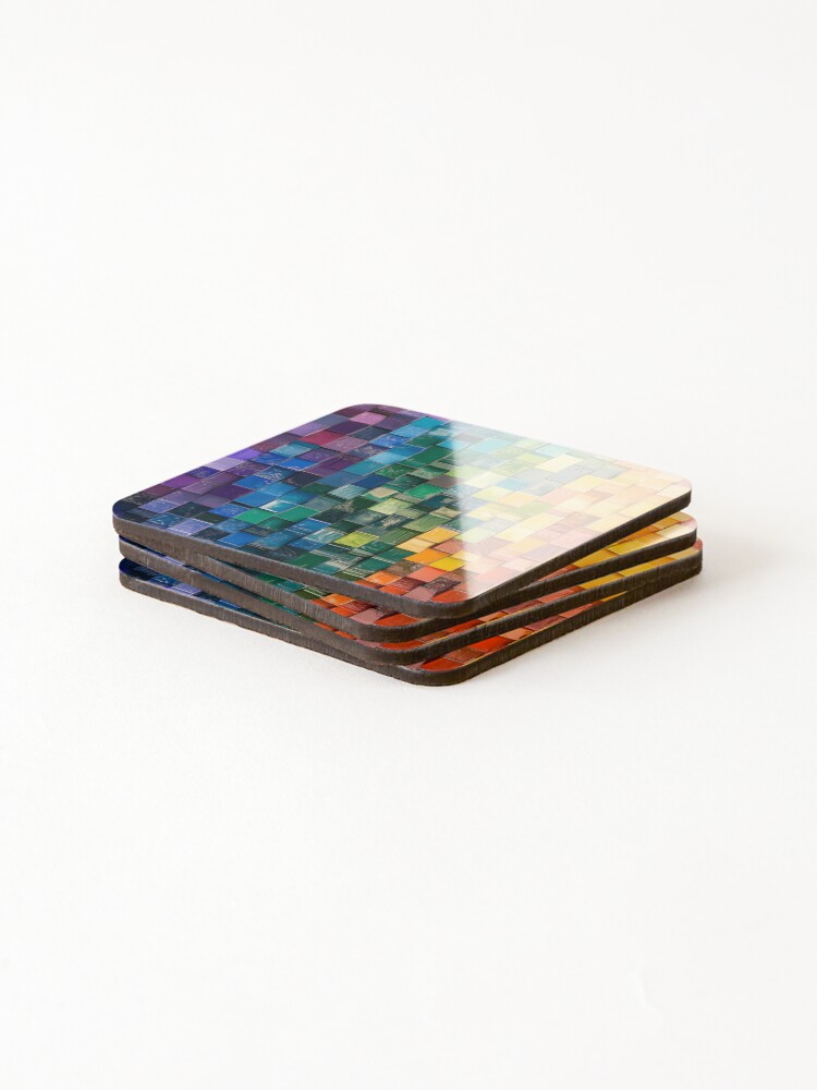Thumbnail 4 of 5, Coasters (Set of 4), Abstract Mosaic Pattern designed and sold by PuzzleBoxCorner.