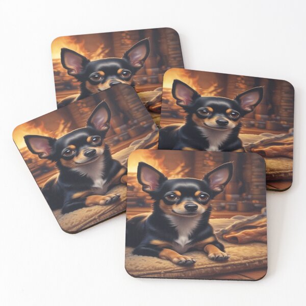 Item preview, small dog lies comfortably on a cozy rug designed and sold by InezPhotography.