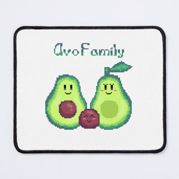 Item preview, avo family pixel art avocado family palta kawaii designed and sold by ZerpaGiovanna.
