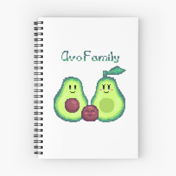 Item preview, avo family pixel art avocado family palta kawaii designed and sold by ZerpaGiovanna.