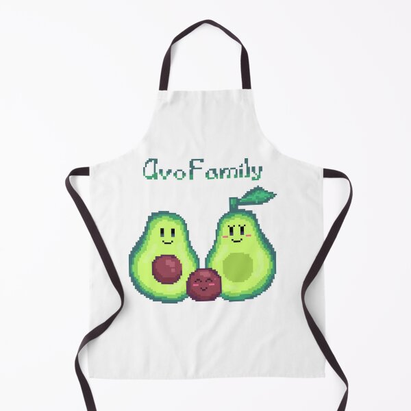 Item preview, avo family pixel art avocado family palta kawaii designed and sold by ZerpaGiovanna.