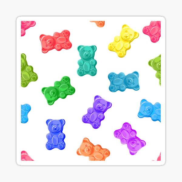 Item preview, Rainbow Gummy Bears Candy designed and sold by newburyboutique.