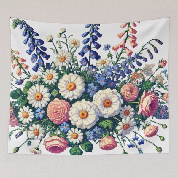 Item preview, Pixelated garden theme designed and sold by Sugar Wisdom .