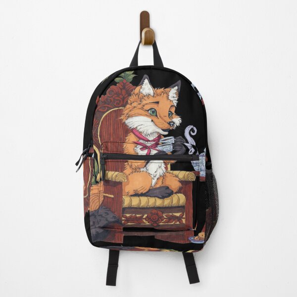 Item preview, Foxie - Fox drinking tea designed and sold by RowenaTmT.