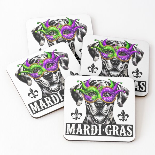 Item preview, Great Dane Mardi Gras Mask Design designed and sold by BlankCanvasHaHa.