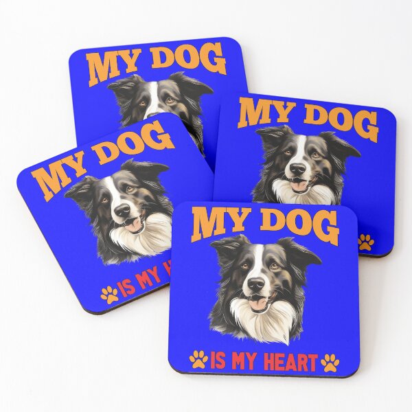 Item preview, Border Collie Pet Dog Owner Art Design My Dog Is My Heart designed and sold by fantasticdesign.