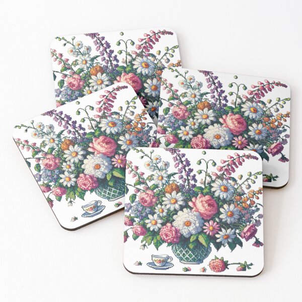 Item preview, Pixelated garden theme designed and sold by Sugar Wisdom .