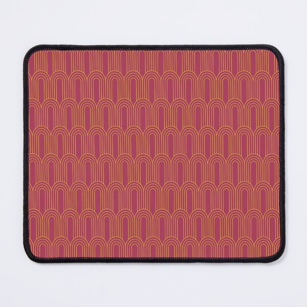 Item preview, Art Deco Pattern 14 - Deco Gold on Raspberry Pink designed and sold by elektronen.