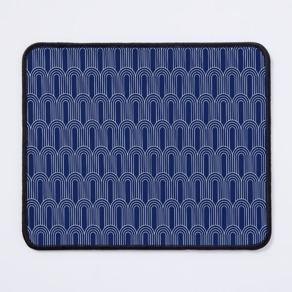 Item preview, Art Deco Pattern 14 - Lavender Blue on Dark Blue designed and sold by elektronen.