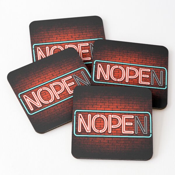 Item preview, Nope - Neon Sign Open Closed Retro designed and sold by therocketman.