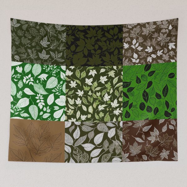 Item preview, Leaves Patterns - Green designed and sold by LKozerski.