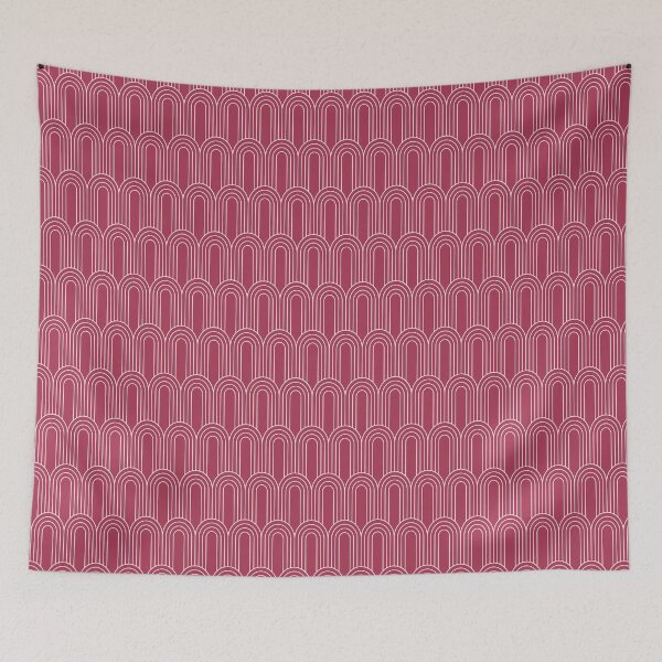 Item preview, Art Deco Pattern 14 - Light Pink on Raspberry Pink designed and sold by elektronen.