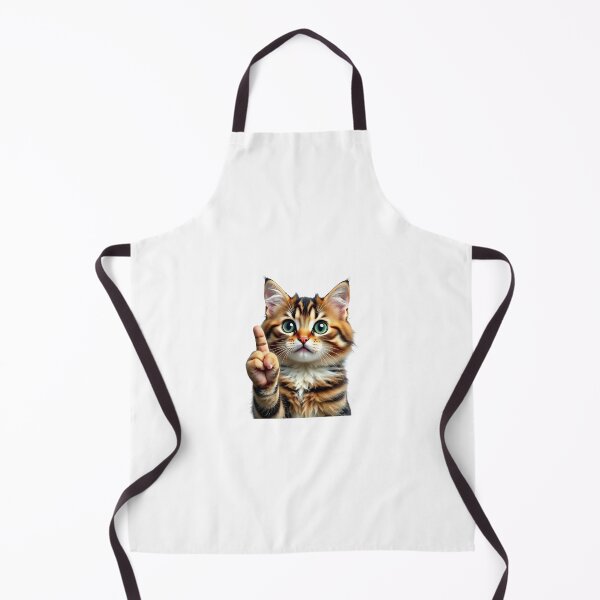 Item preview, The Curious Cat with a Clever Gesture designed and sold by artistspark.