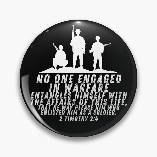 Item preview, Army Soldier Warfare Timothy Bible Verse designed and sold by Neeshki.
