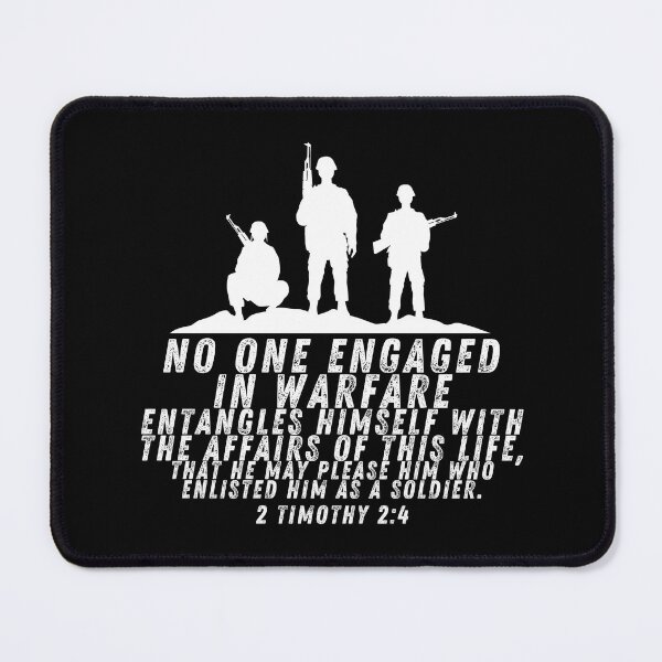Item preview, Army Soldier Warfare Timothy Bible Verse designed and sold by Neeshki.