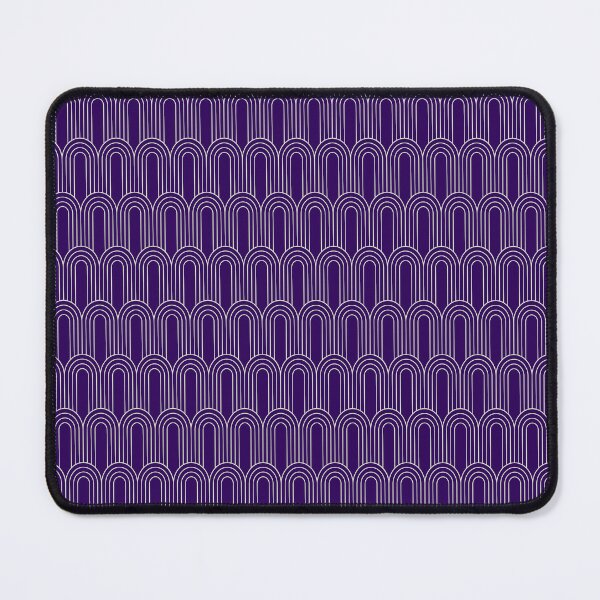 Item preview, Art Deco Pattern 14 - Off-White on Cadbury Purple designed and sold by elektronen.