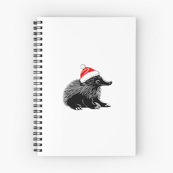 Item preview, Echidna in Christmas Hat designed and sold by JollyCritters.