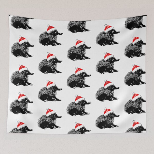Item preview, Echidna in Christmas Hat designed and sold by JollyCritters.