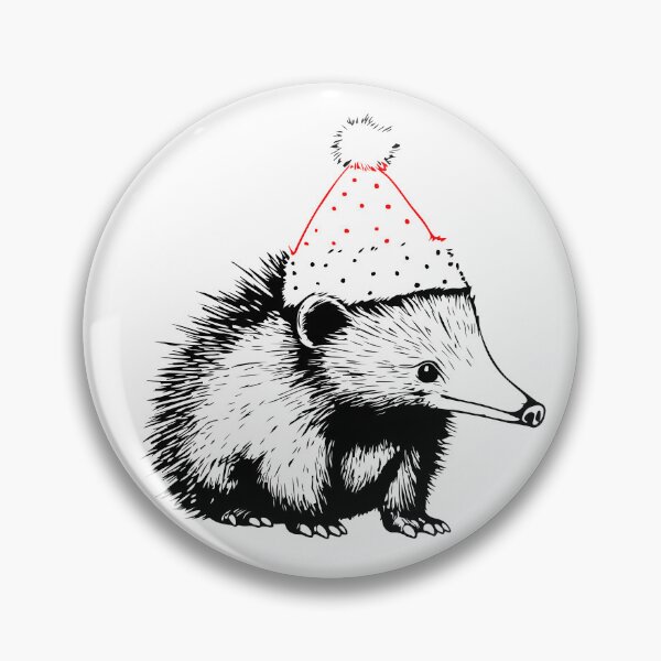 Item preview, Echidna in Christmas Hat designed and sold by JollyCritters.