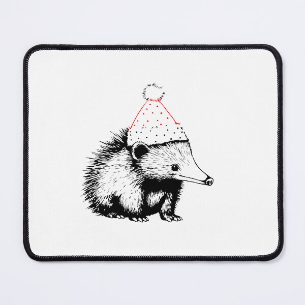 Item preview, Echidna in Christmas Hat designed and sold by JollyCritters.