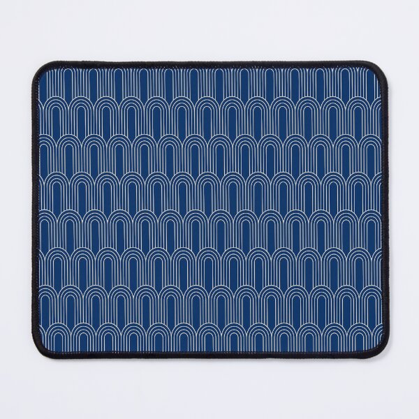 Item preview, Art Deco Pattern 14 - Off-White on Dark Azure designed and sold by elektronen.