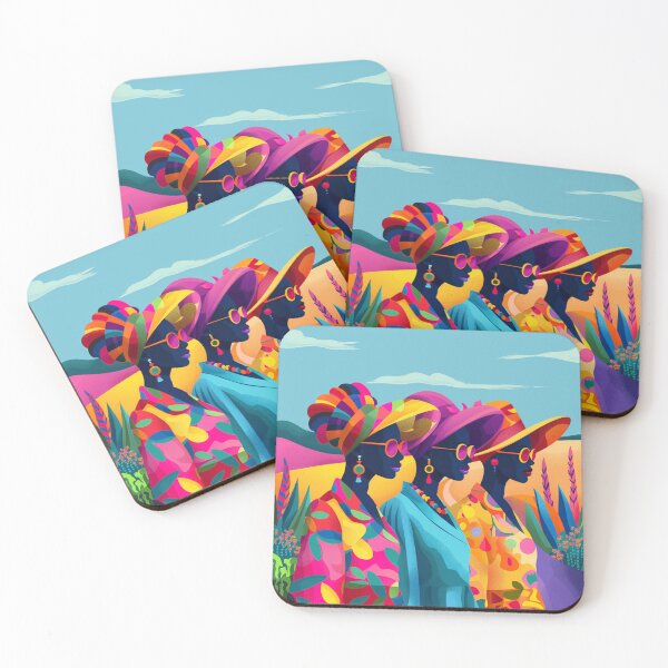 Item preview, African Women Roadside Abstract designed and sold by Myra365Art.