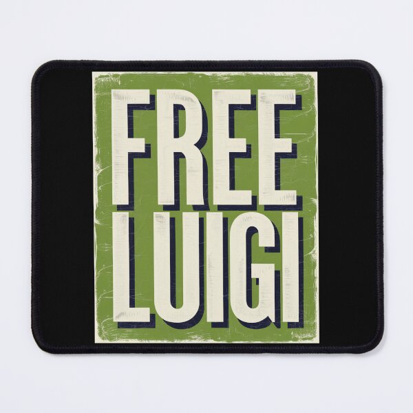 Item preview, Authentic Green, Distressed Trending “FREE LUIGI” (Mangione) designed and sold by Mr-Right-On.