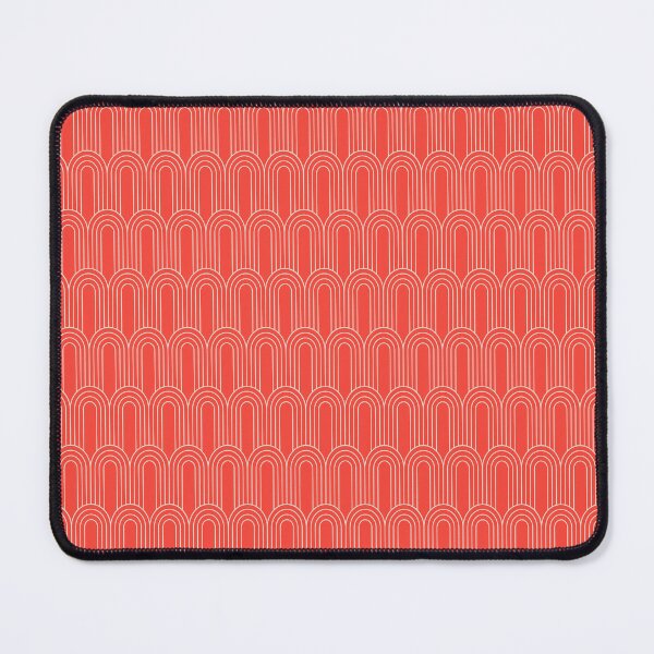 Item preview, Art Deco Pattern 14 - Off-White on Light Red designed and sold by elektronen.