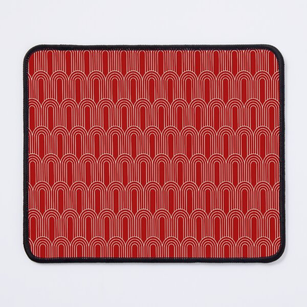 Item preview, Art Deco Pattern 14 - Off-White on Milano Red designed and sold by elektronen.