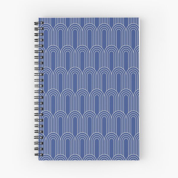 Item preview, Art Deco Pattern 14 - Off-White on Prussian Blue designed and sold by elektronen.