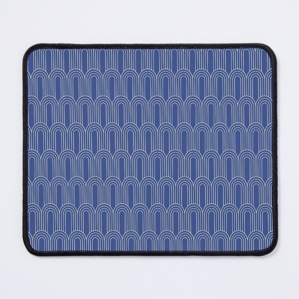 Item preview, Art Deco Pattern 14 - Off-White on Prussian Blue designed and sold by elektronen.