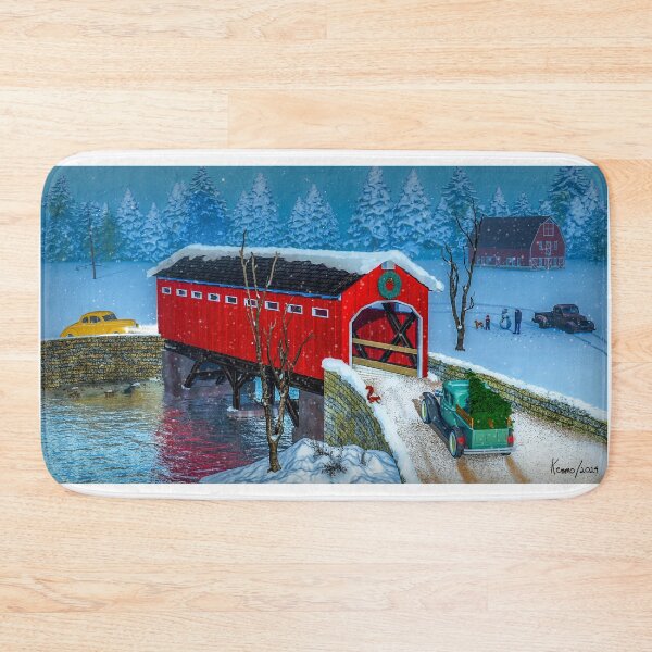 Item preview, Christmas Meeting at the Covered Bridge designed and sold by kenmo.